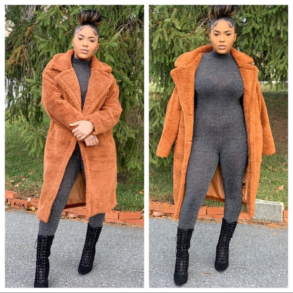 Jackets & Blazers - Faux Fur Teddy Over Coat